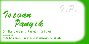 istvan panyik business card
